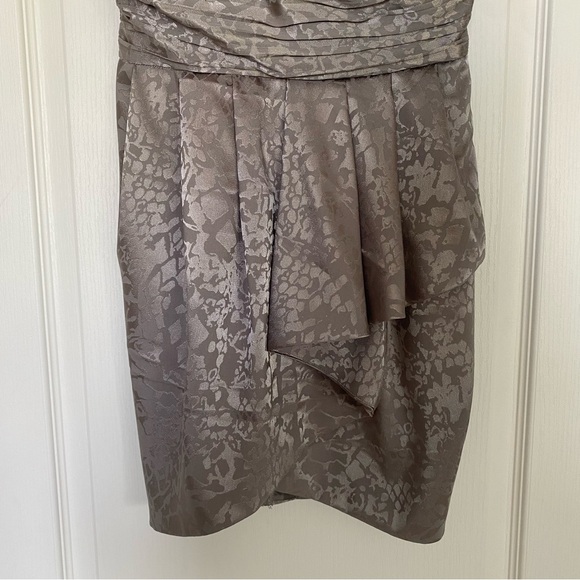 H&M Grey Cheetah Print Cocktail Dress Size 4 - Picture 5 of 8